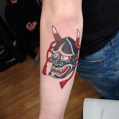 Tattoos - Quade Dahlstrom Hannya - 141031